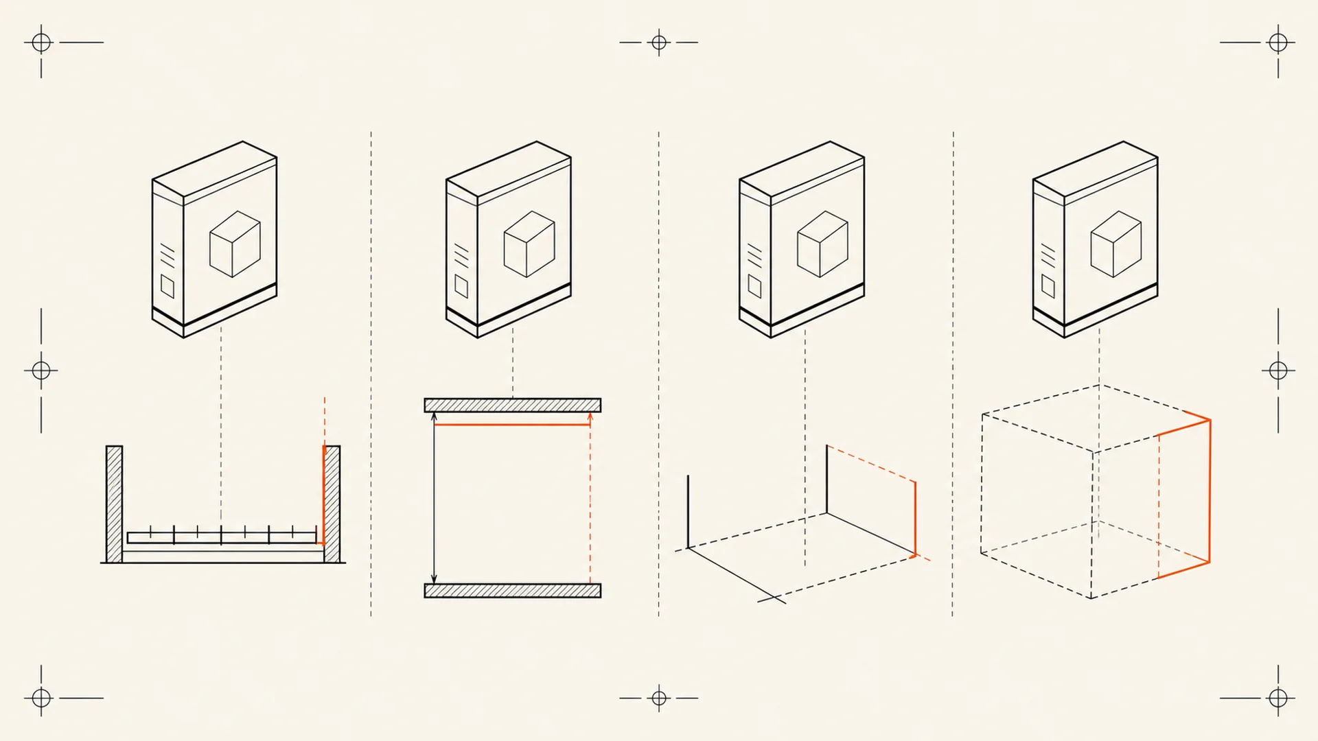 Four software offers separated by rights, price, time limit and feature boundary